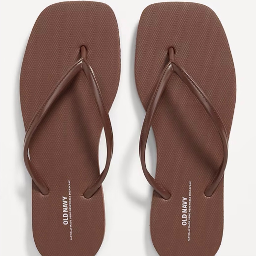 Old Navy Women's Square toe flip flops